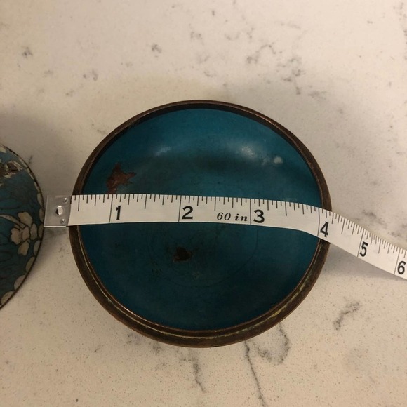 Antique Chinese Cloisonne Lidded Trinket Box - Picture 10 of 10